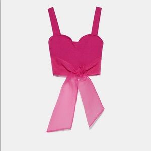 Fuchsia crop top